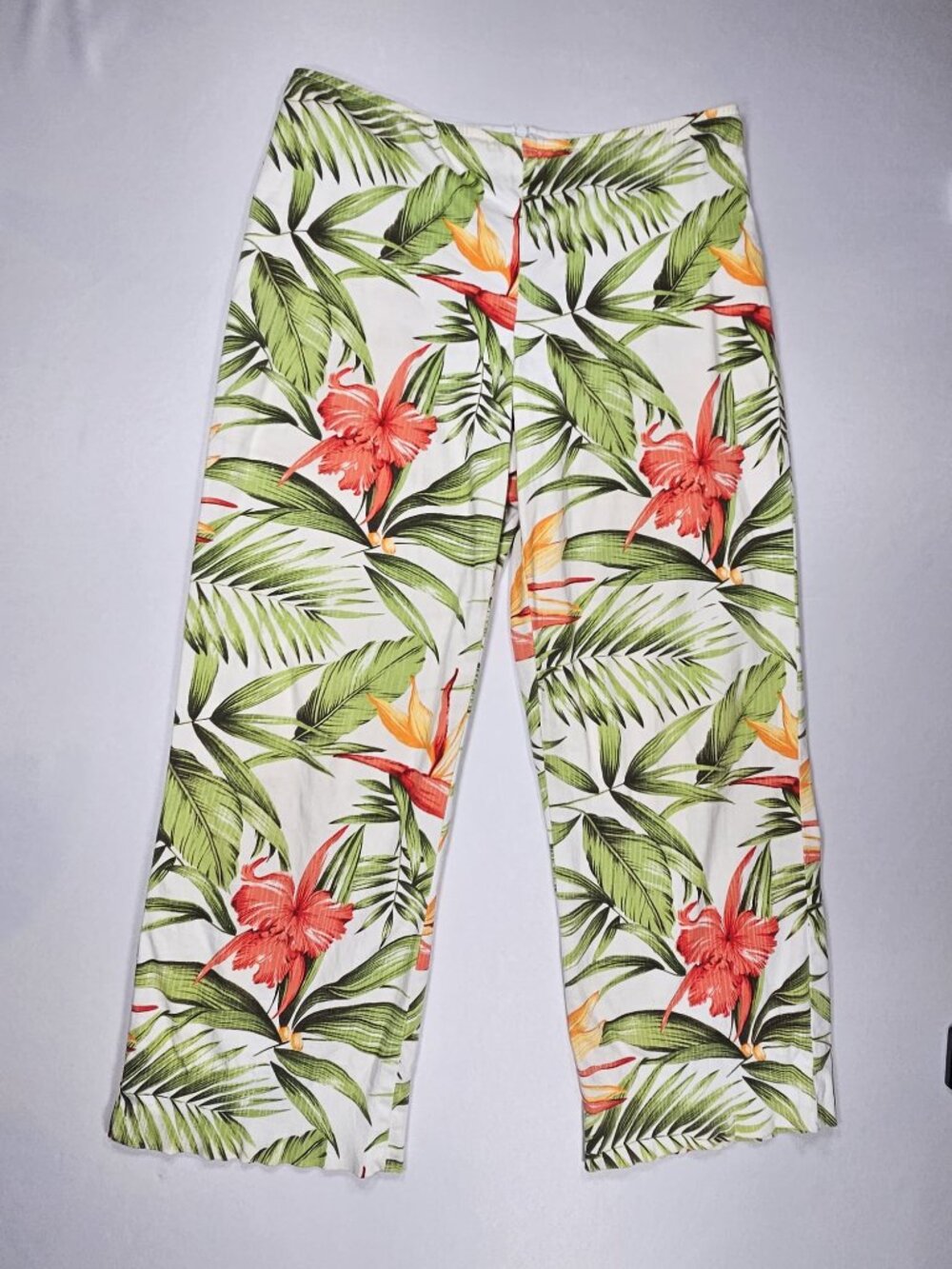 JOSEPH RIBKOFF Trends Tropical Birds of Paradise Pants Size 4